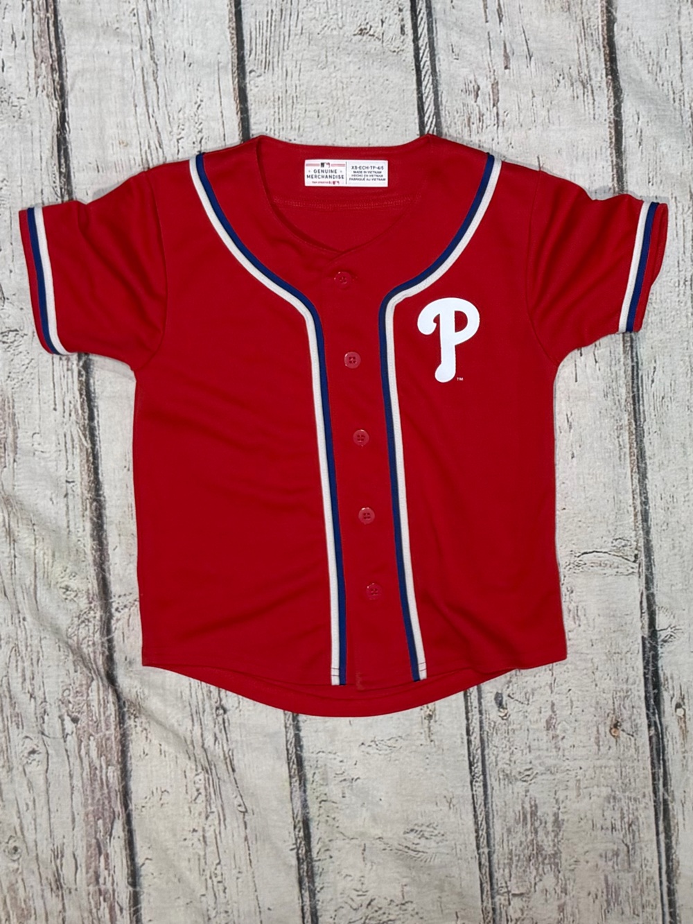Philadelphia Phillies MLB Baseball Sports Jersey Boys Kids Youth Shirt
